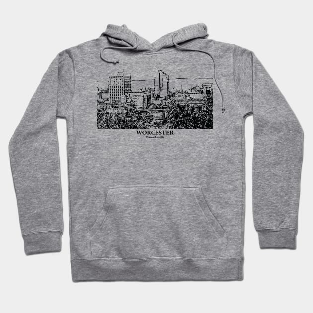 Worcester - Massachusetts Hoodie by Lakeric